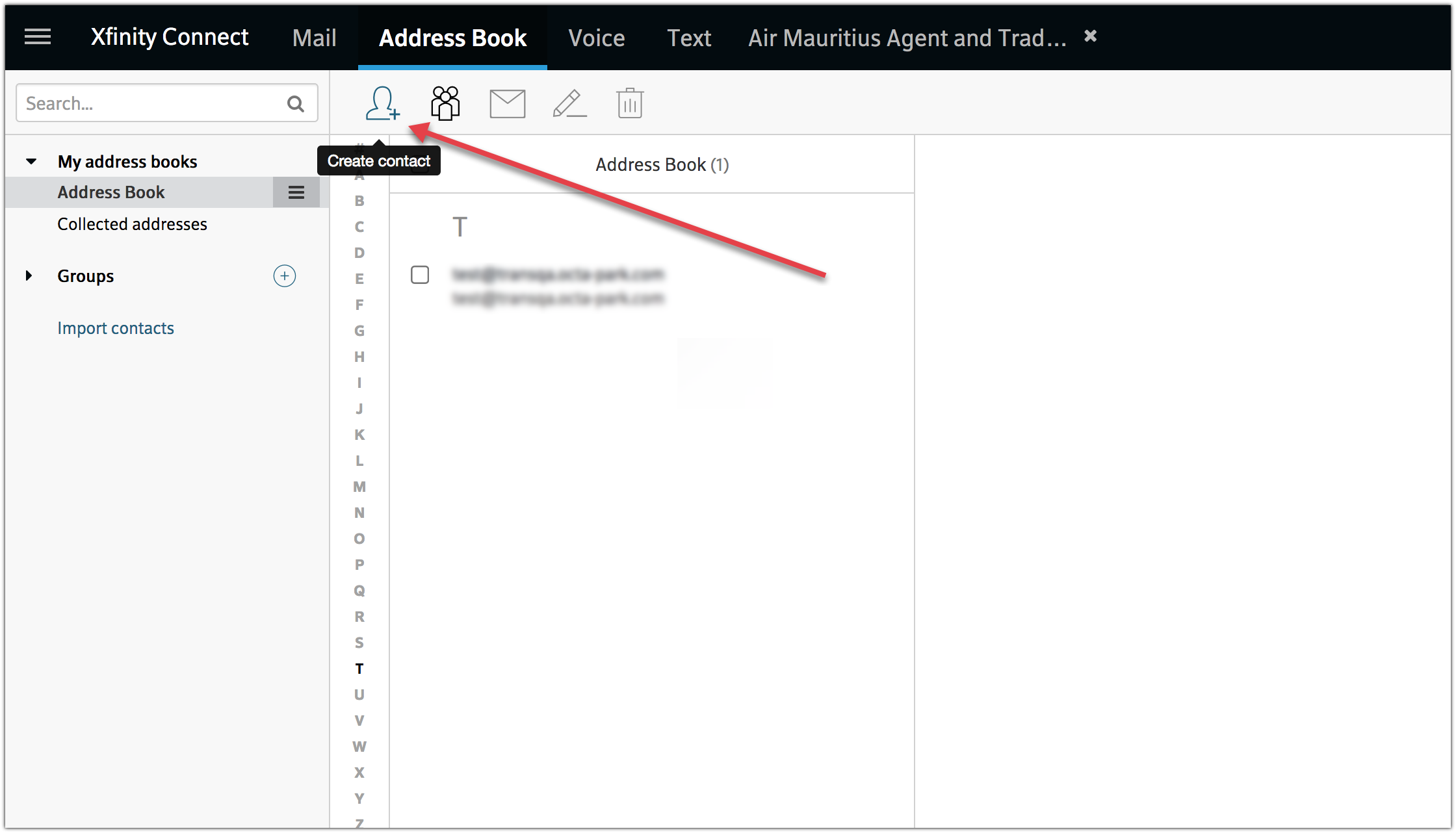 comcast address book server comcast address book server