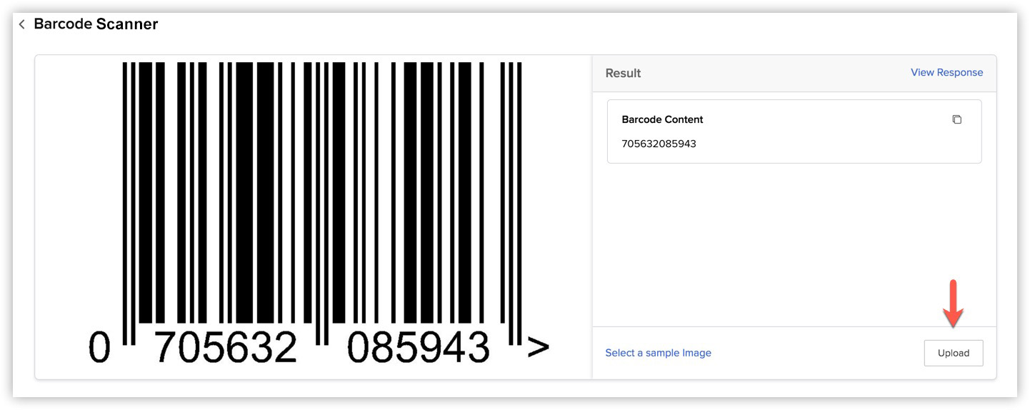 Zia Barcode Scanner Online Help Zoho Catalyst