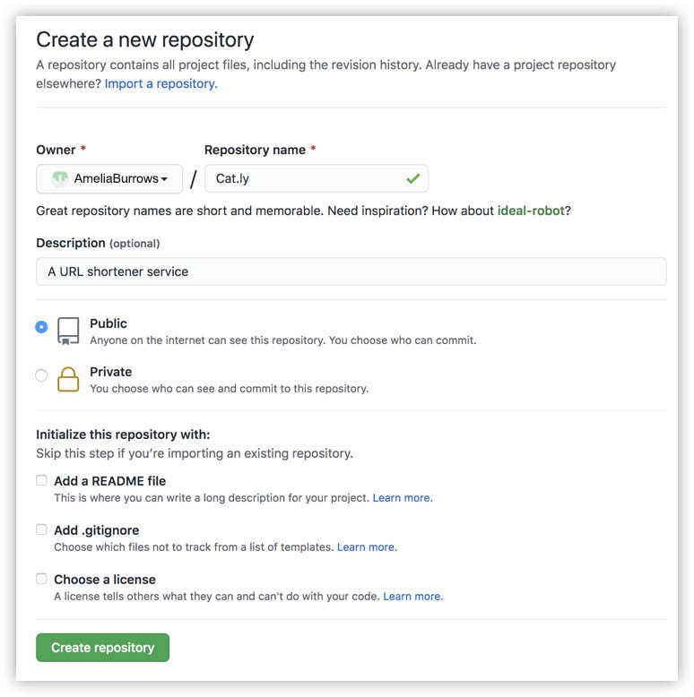 Create GitHub Repository CI/CD Tutorial Online Help Catalyst