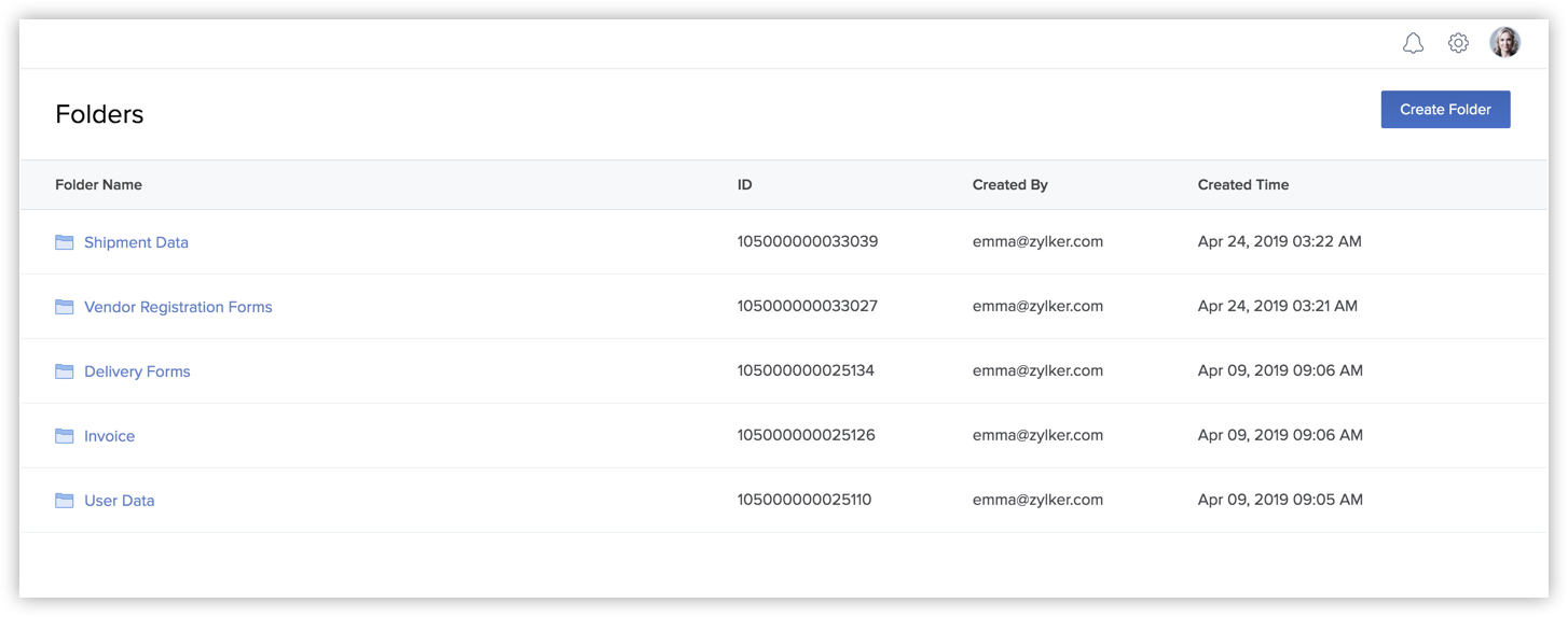 File Store Online Help Zoho Catalyst