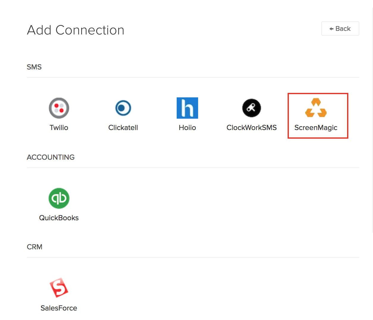Configure Hoiio connection Zoho