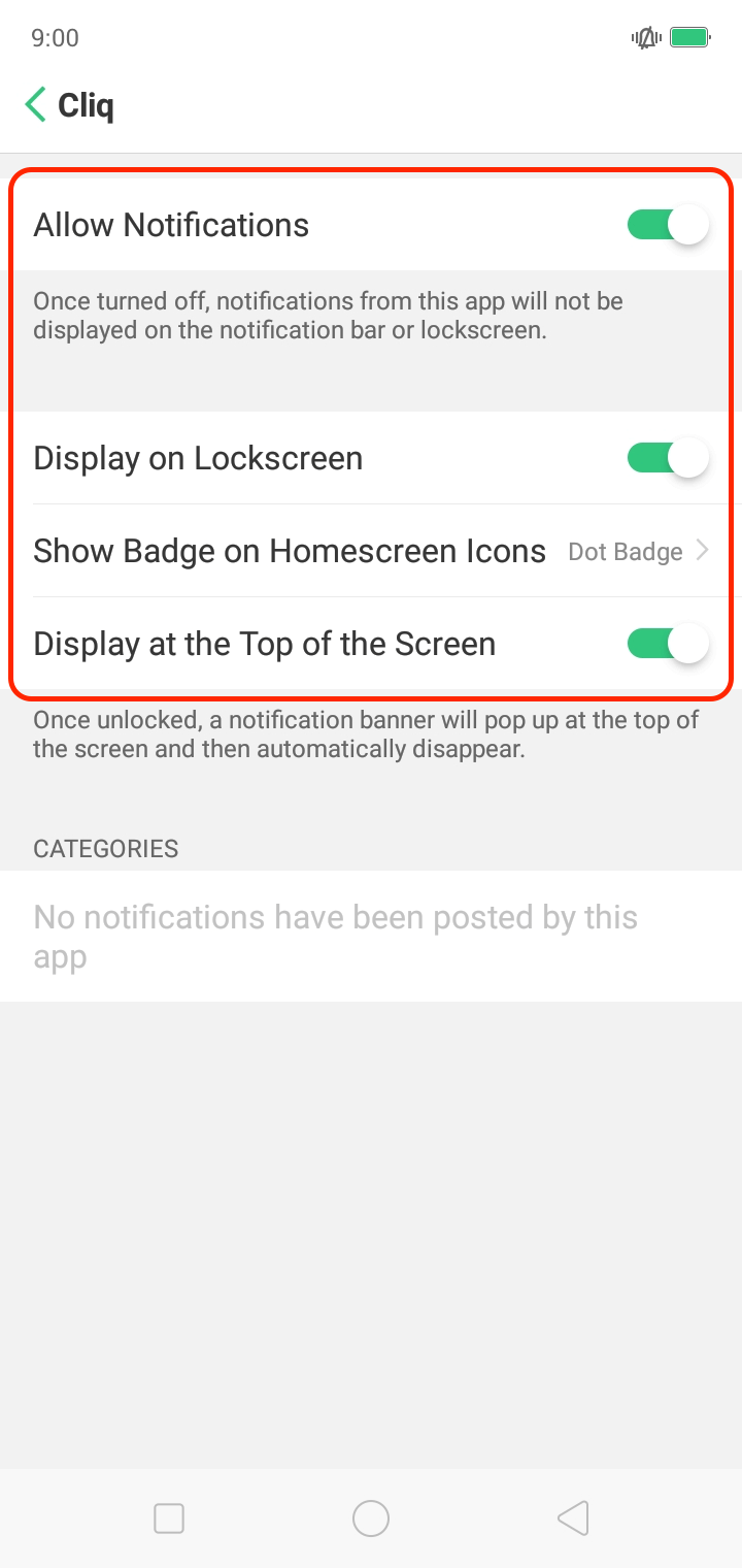 Oppo notifications troubleshooting zoho cliq