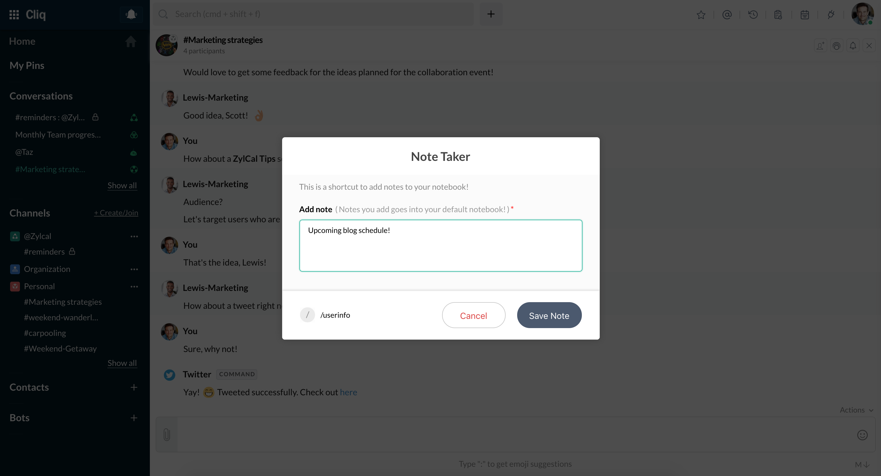 Multiline Input Cliq