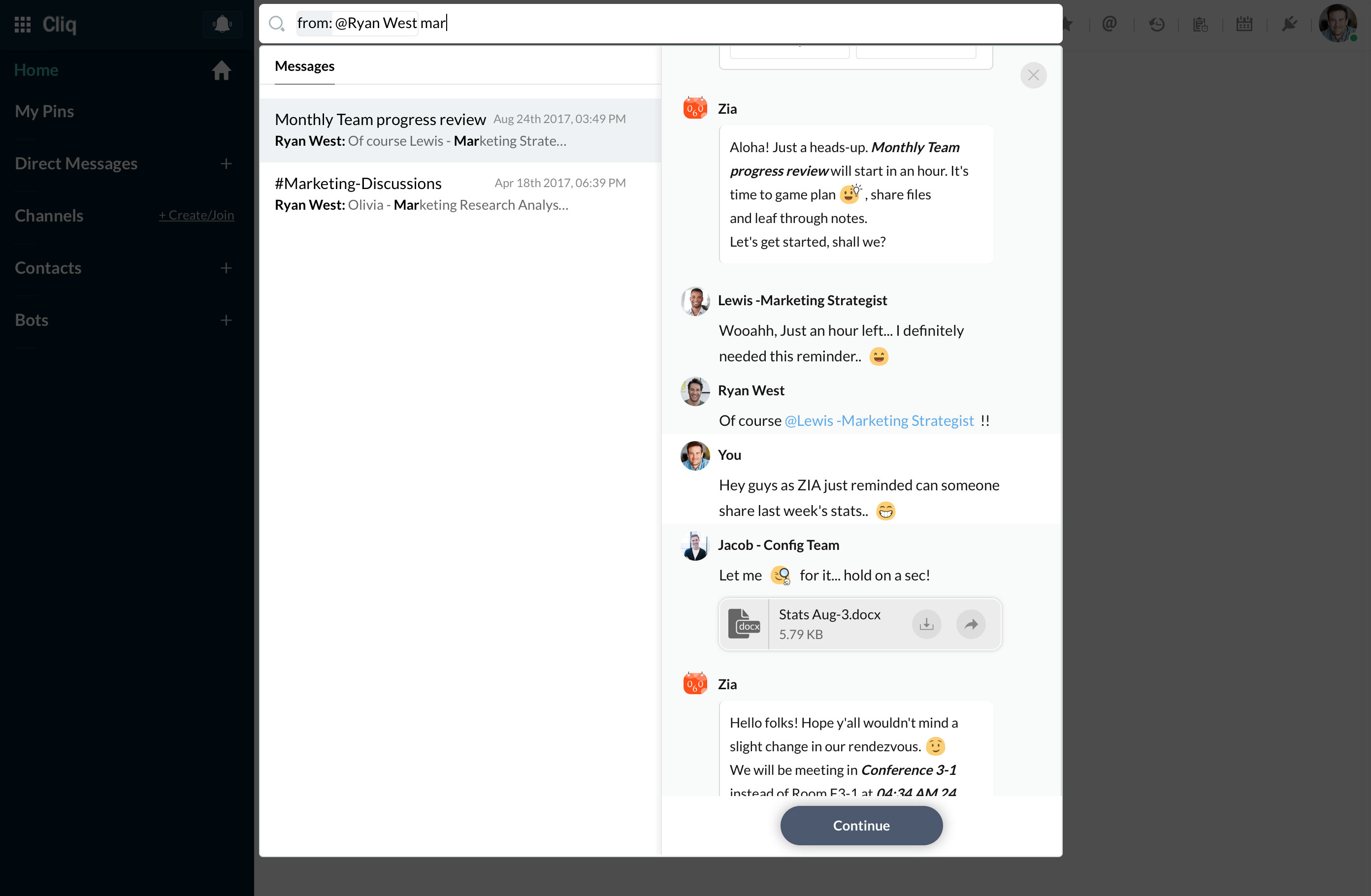 Specific chat Specific chat