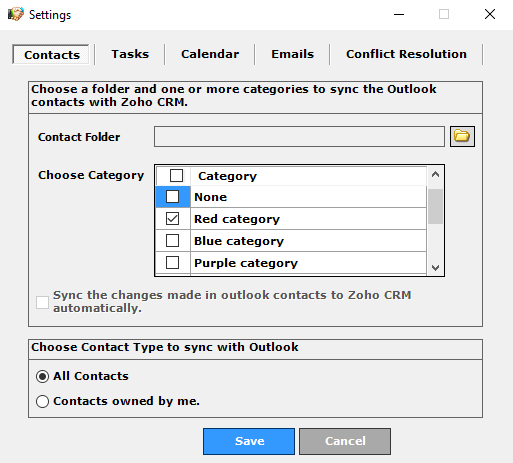 zoho outlook integration cost