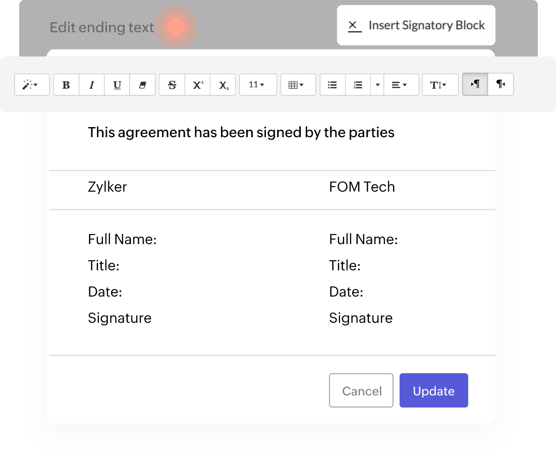 Contract Management Software | Contract eSignatures | Zoho Contracts