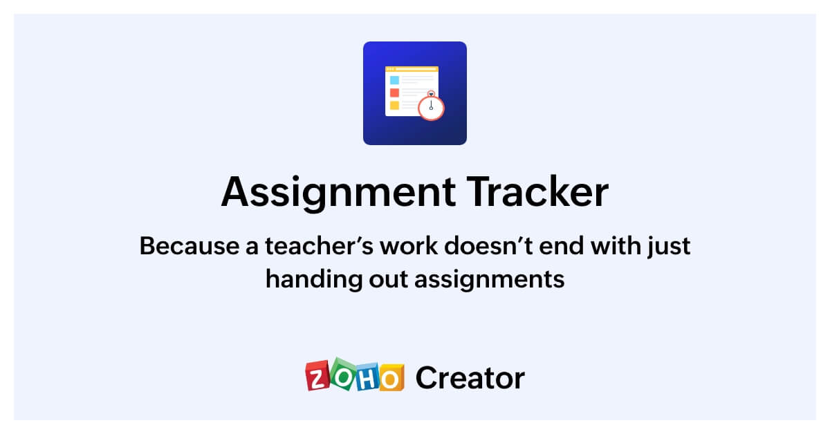 assignment tracking app