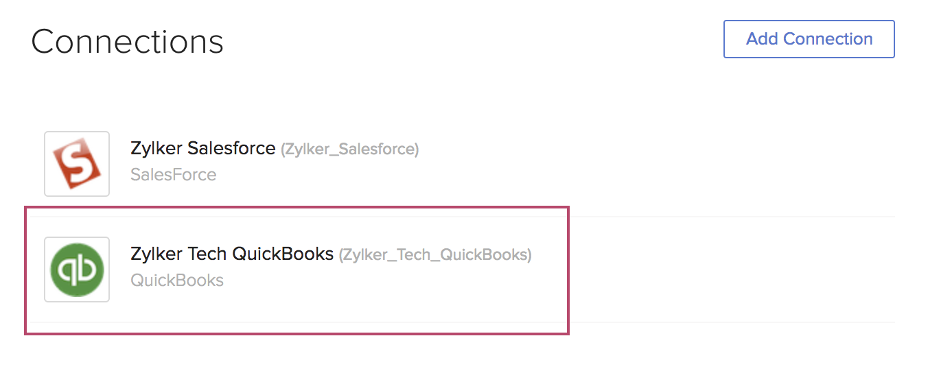 Configure QuickBooks Connection Zoho Creator Help