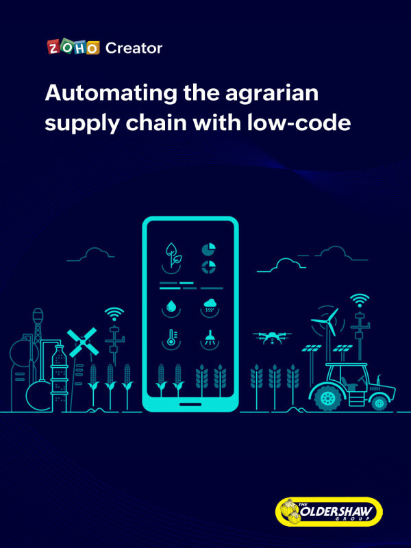 Automating the agrarian supply chain with lowcode Agritech Zoho
