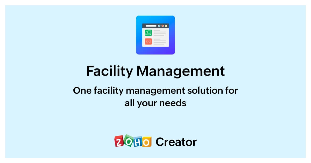 Free facility management software Custom facility management app