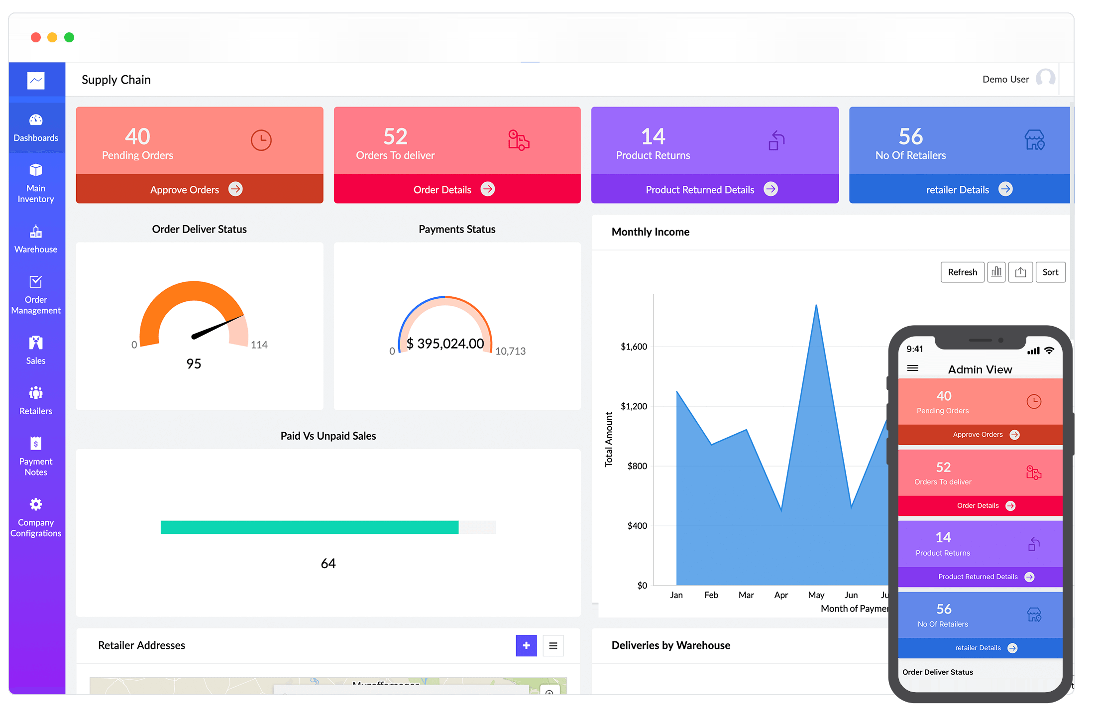 supply chain management system software