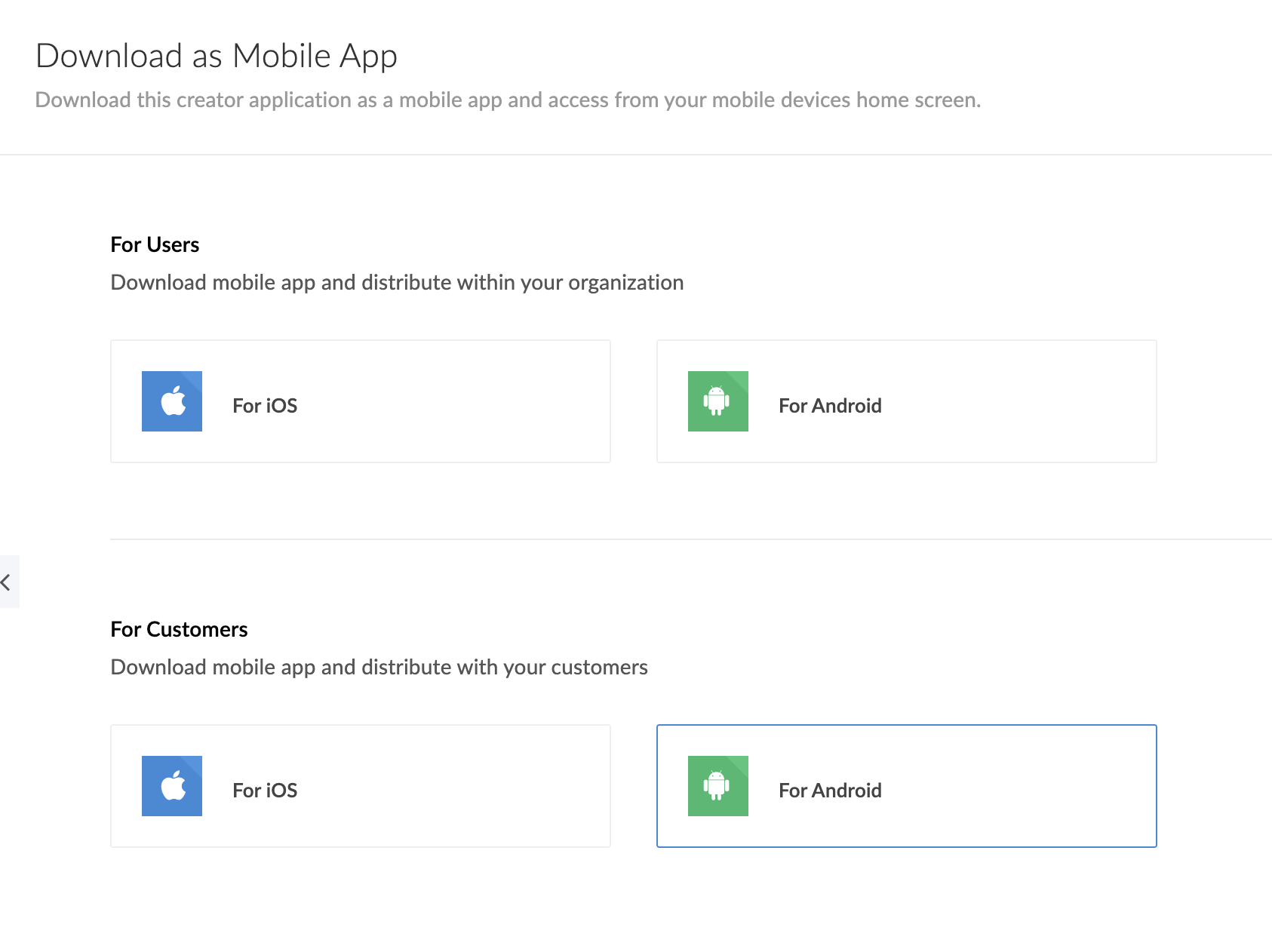 Code Sign Android App for Customers | Zoho Creator Help