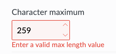 How to set character limit and maxlength