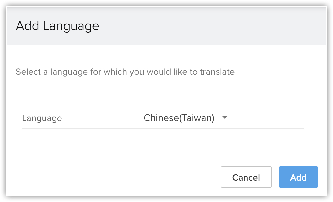 Importing language translations