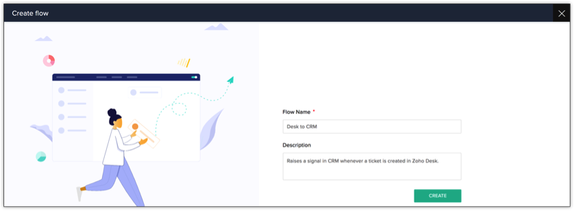 Triggering a Signal through Zoho Flow | Online Help - Zoho CRM