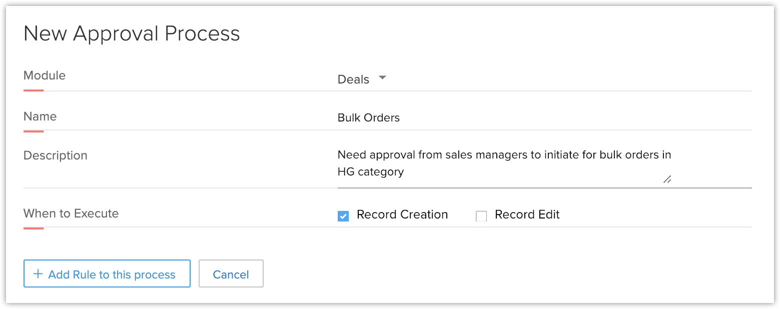 Criando processo de aprovação no Zoho CRM