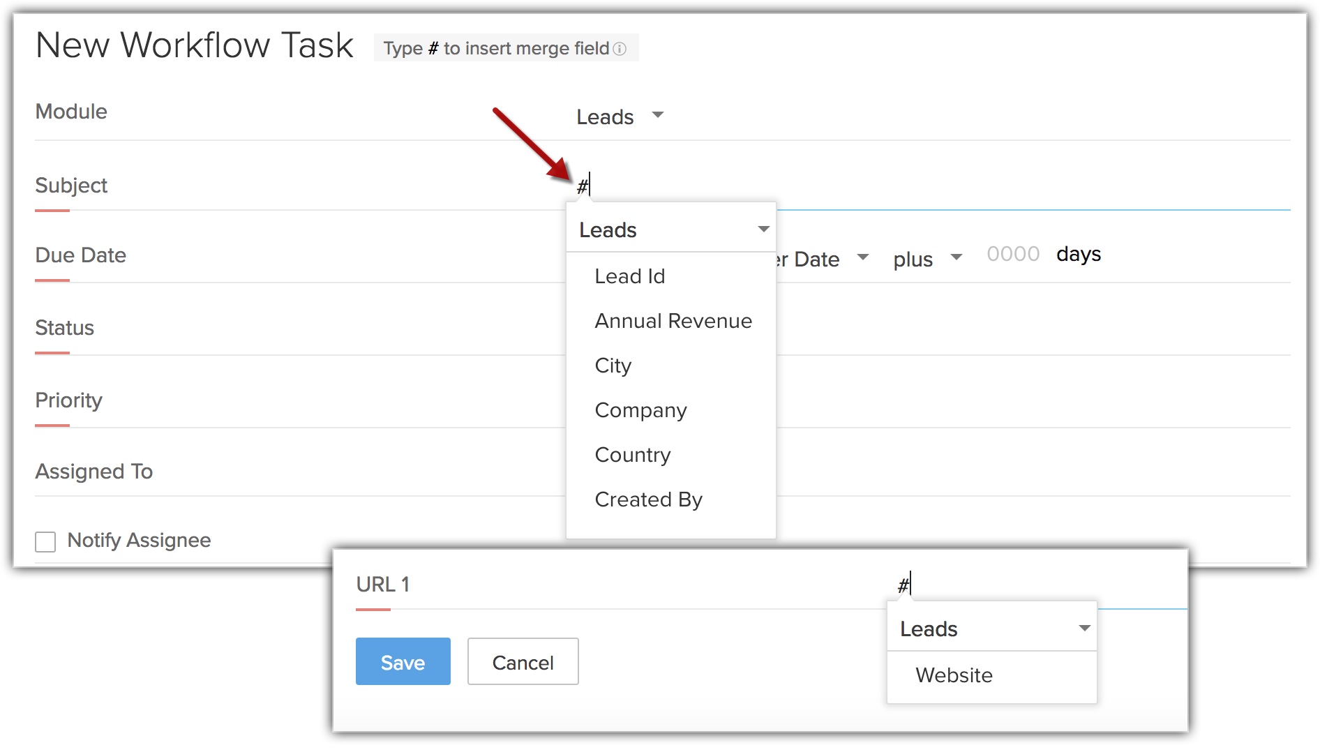 Workflow Tasks | Online - Zoho