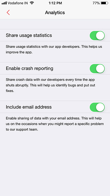 Survey iOS app data permissions