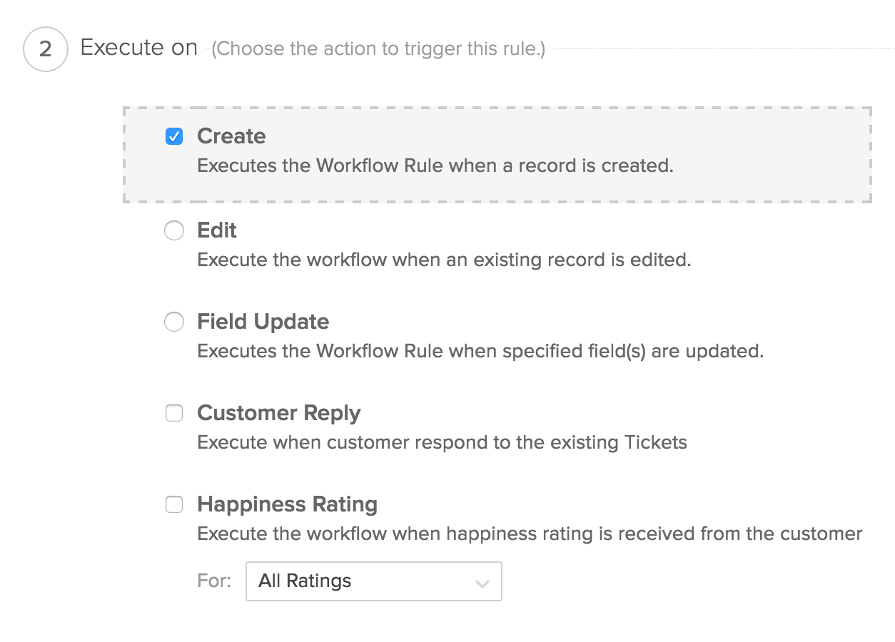 Workflow automation in Zoho Desk