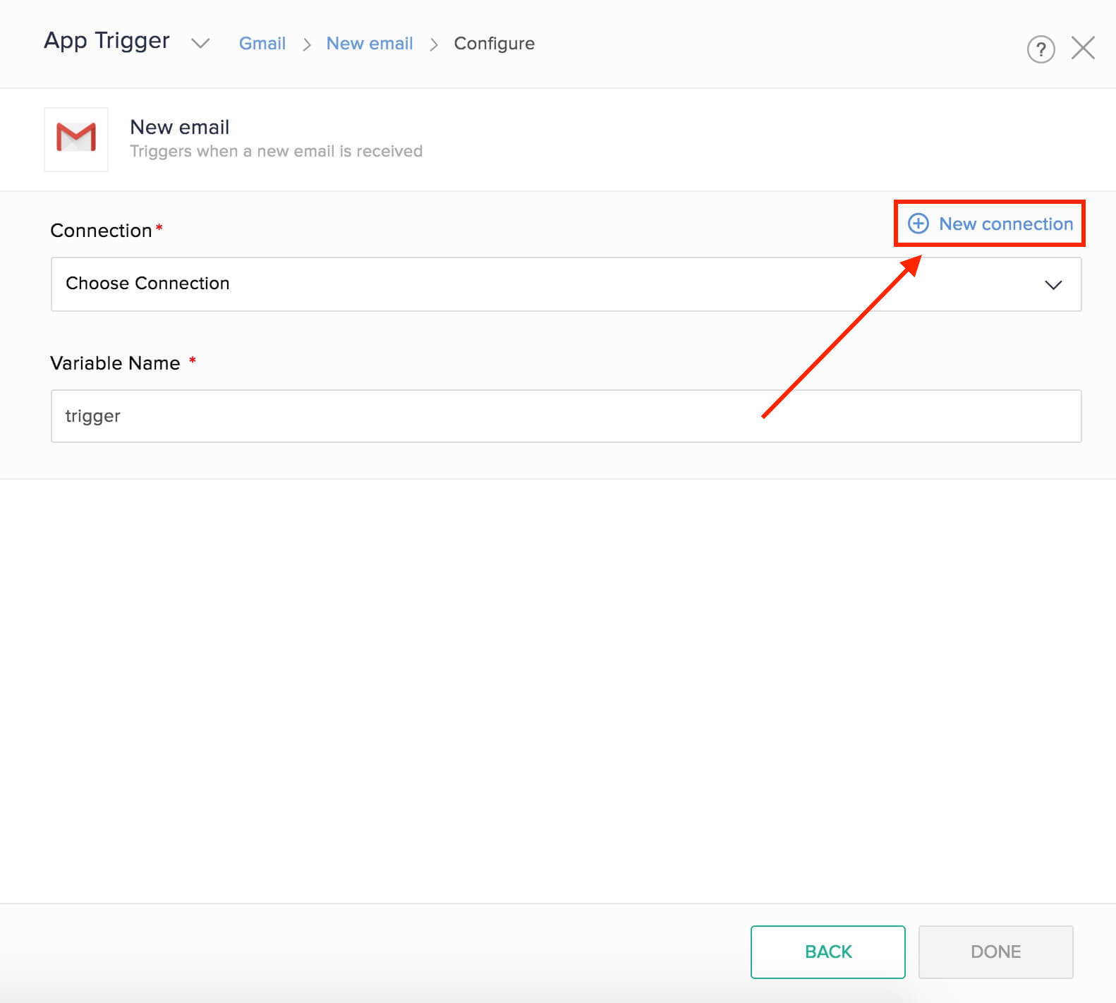 gmail new connection