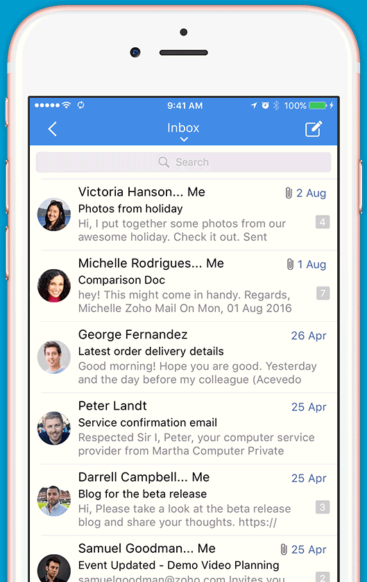 Inbox where is in mobile? the Change your
