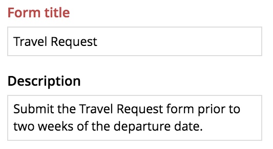getting started zoho forms user guide form description