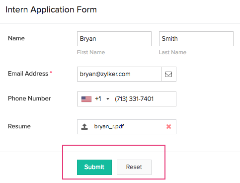 Understand Form Buttons | Zoho Creator Help