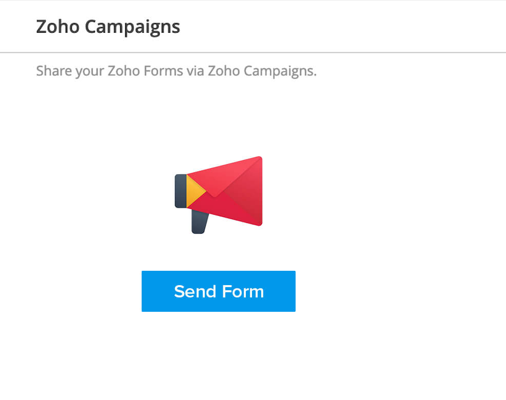 Integrate Zoho Forms and Campaigns