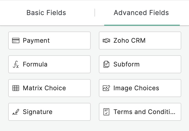 Advanced Fields