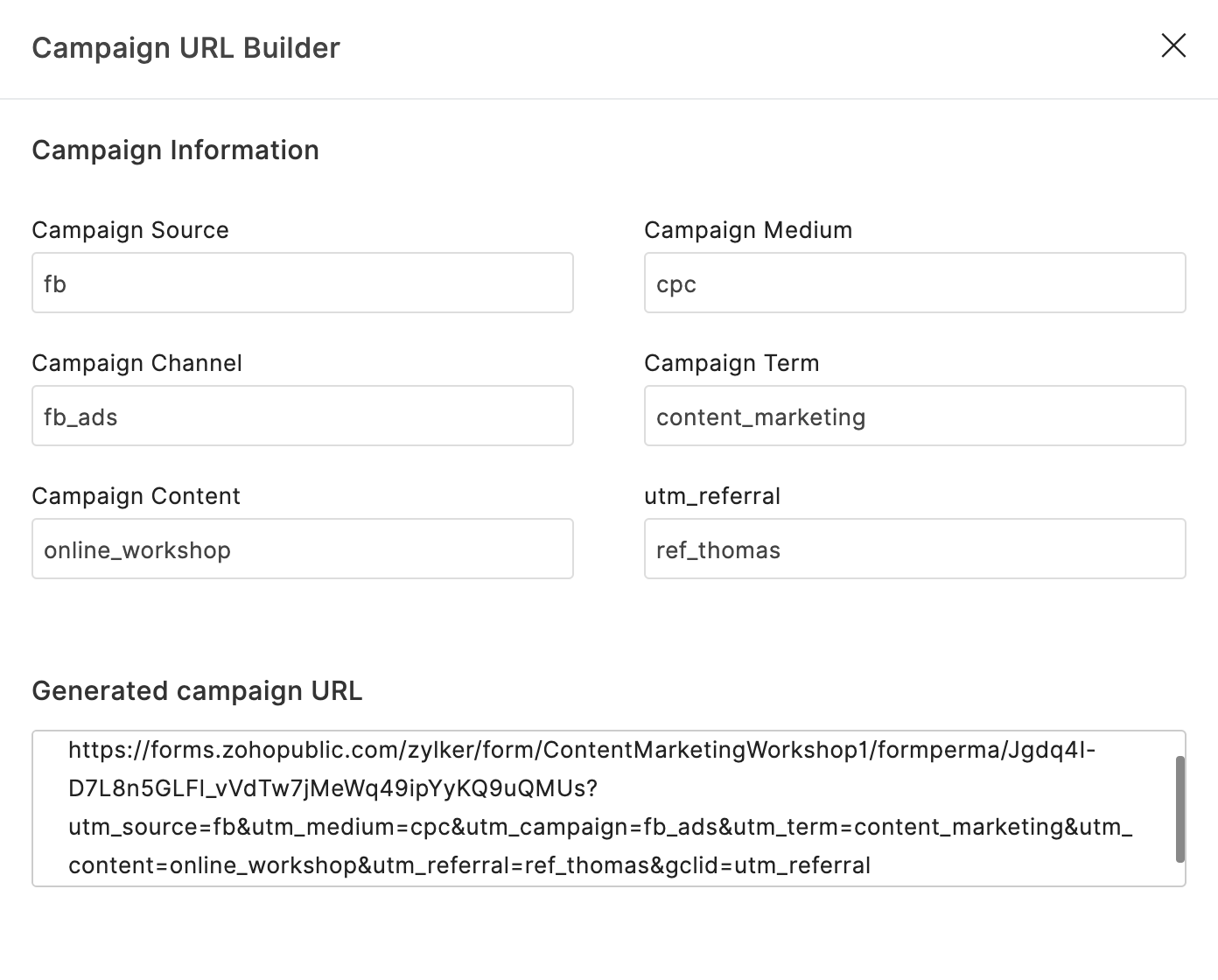 Campaign URL Builder