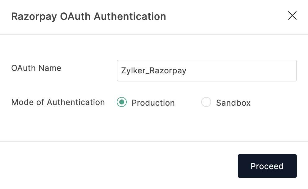 Razorpay OAuth Authentication