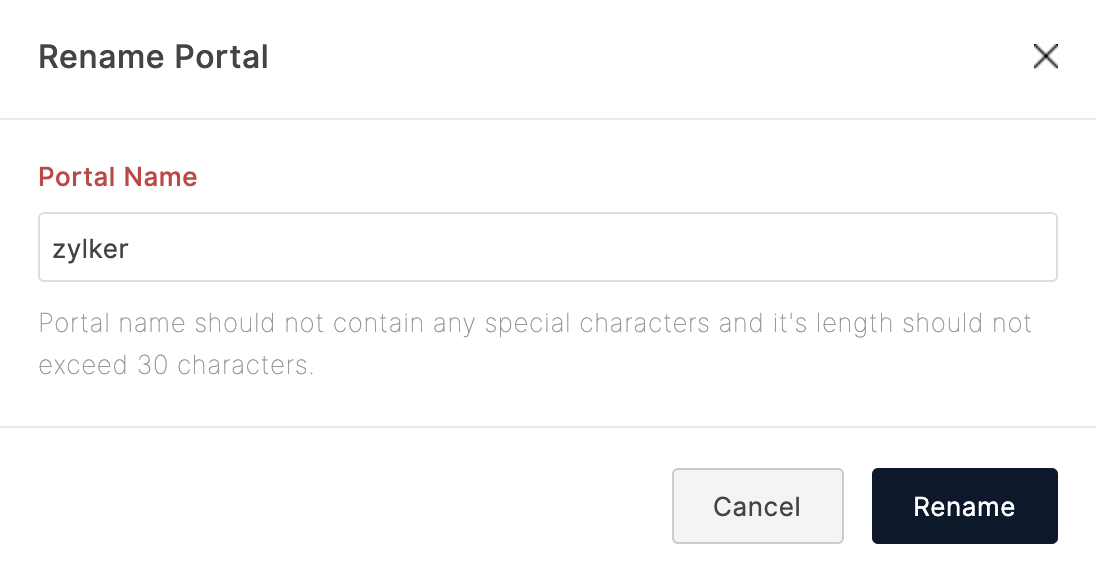 Rename Portal