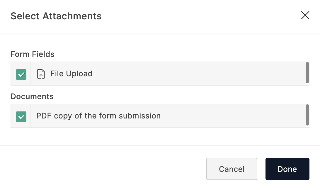 Send Attachments