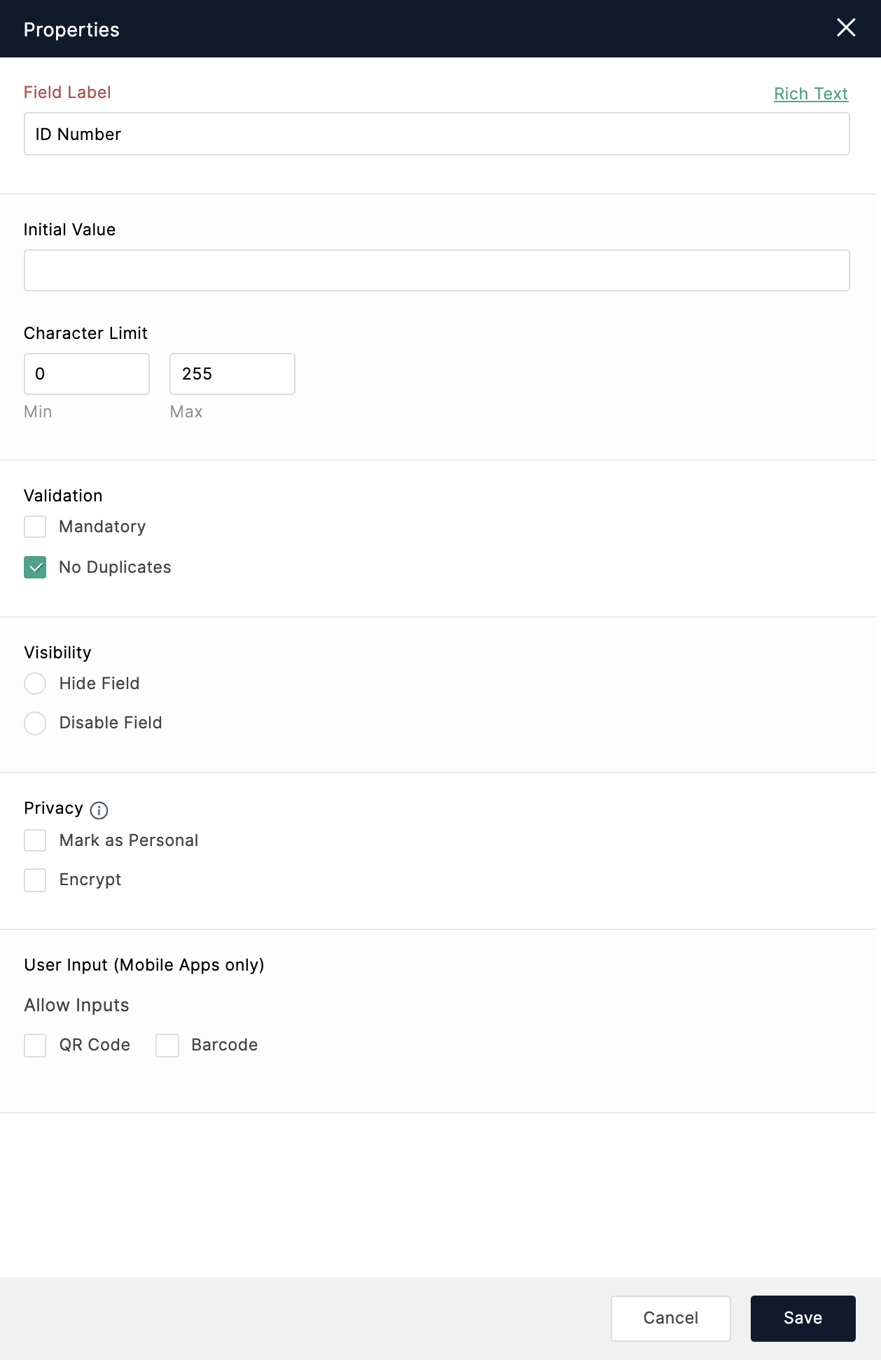 Validate duplicate entries for a field in Subform