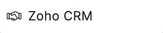 Zoho CRM field