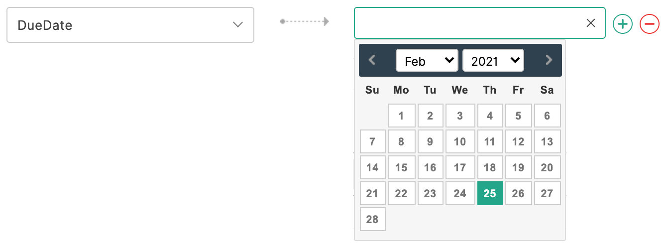 Date-based field