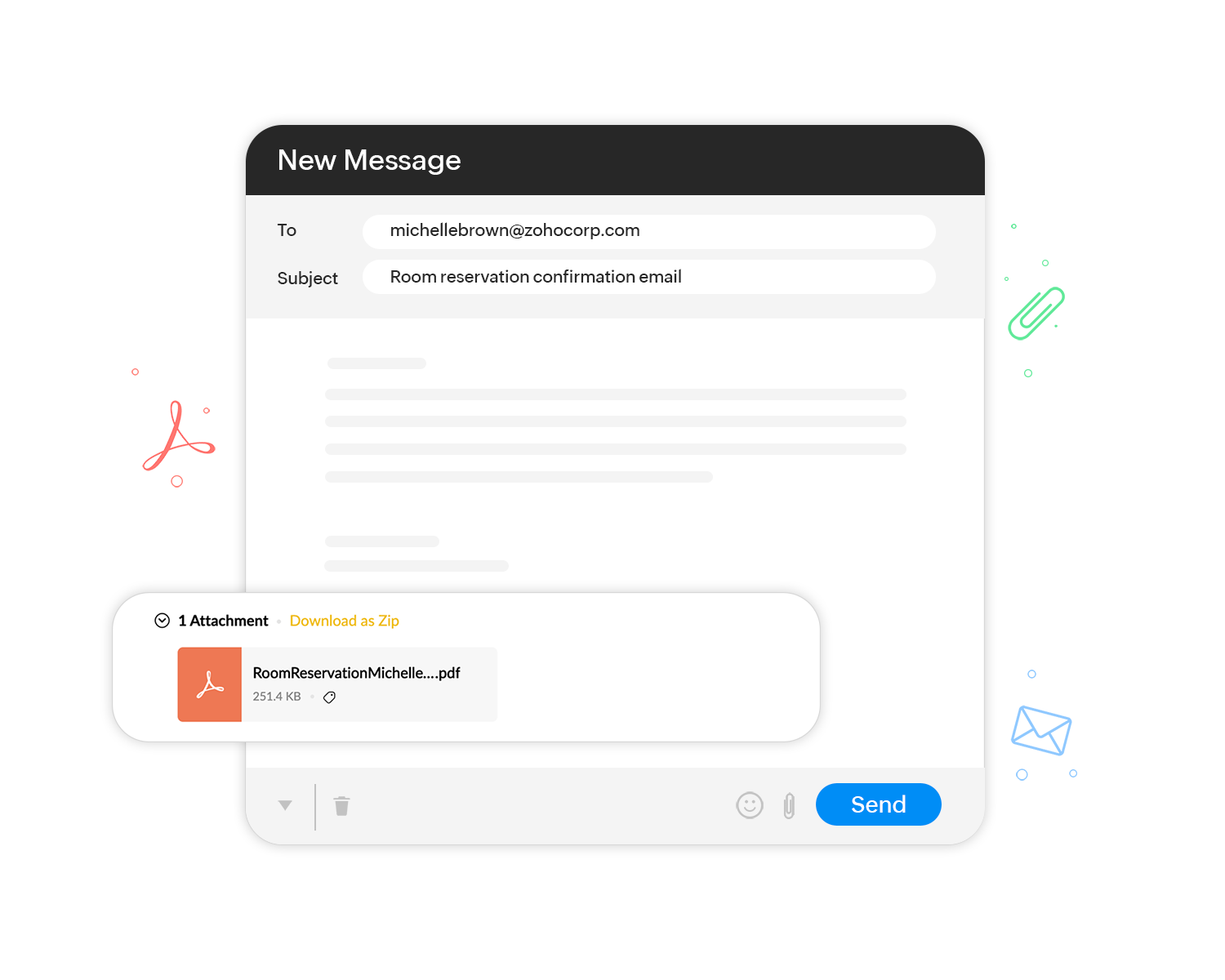 PDF of form submission in email notifications