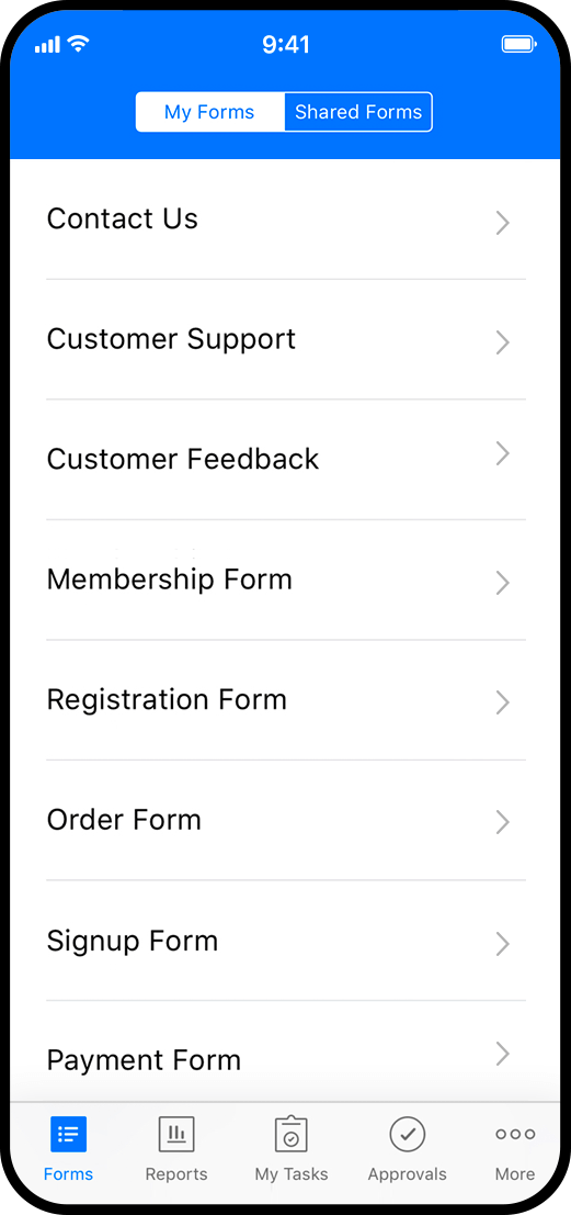 CRM-formulier - Zoho Forms