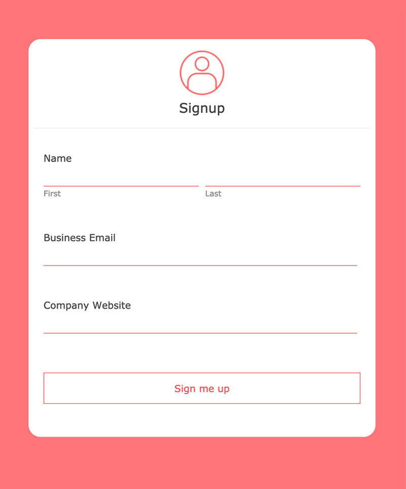 Lead Signup Template