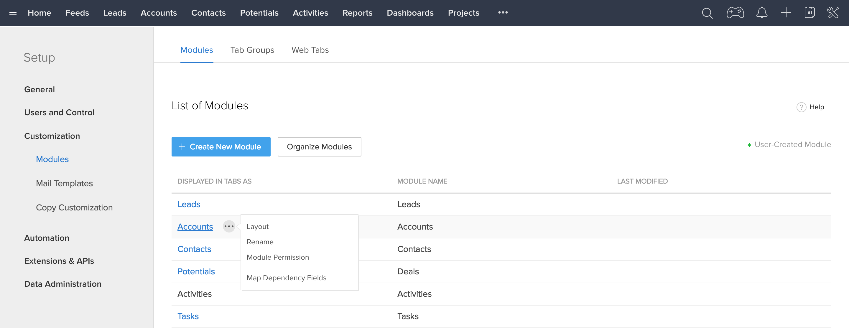 Zoho People integration with Zoho CRM