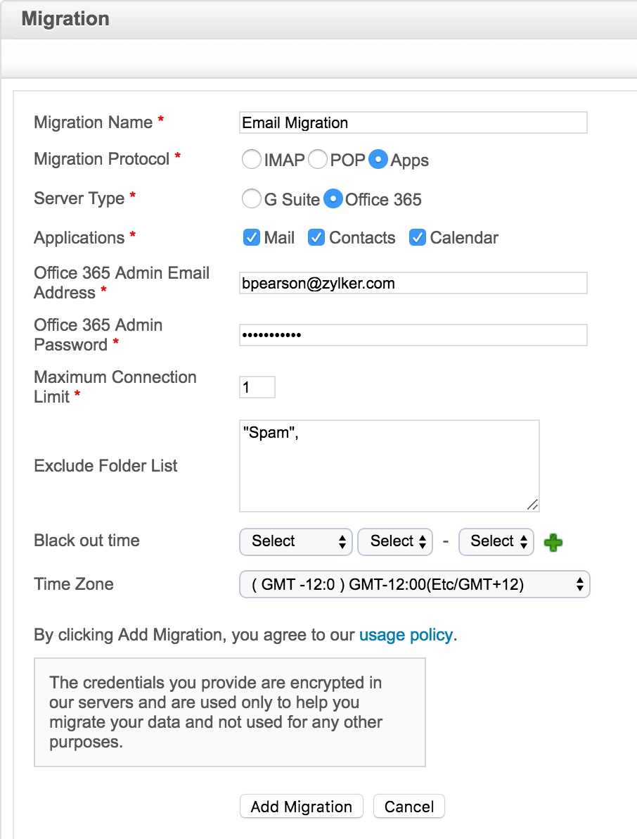 Migração do Office 365