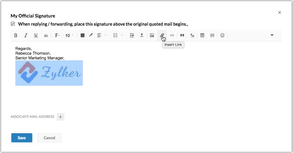 How to use 'Signatures' effectively in Zoho Mail