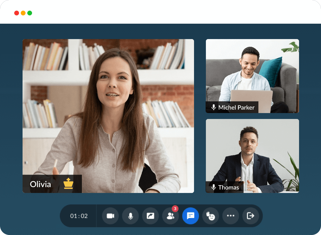 Connect using Zoho Meeting's desktop app