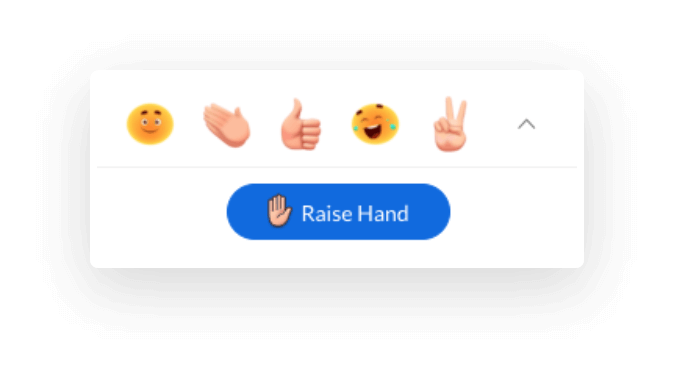 Raise hand for request during meeting