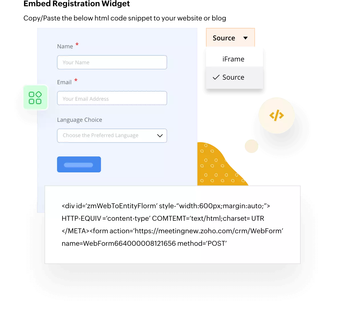 Features of Online Meeting & Webinar Solution - Zoho Meeting