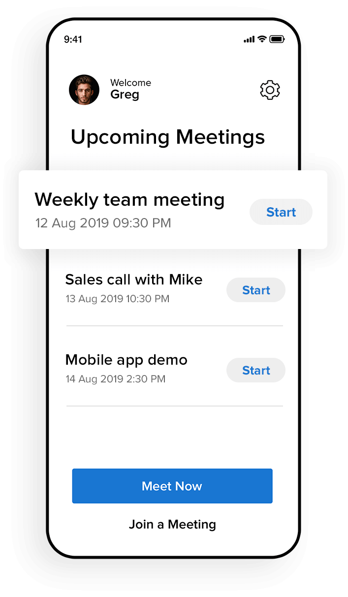 Mobile app for meetings and webinars - Zoho Meeting