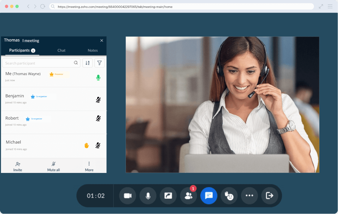 Online Meeting App Cloud Meeting App for Video Conferences Zoho Meeting