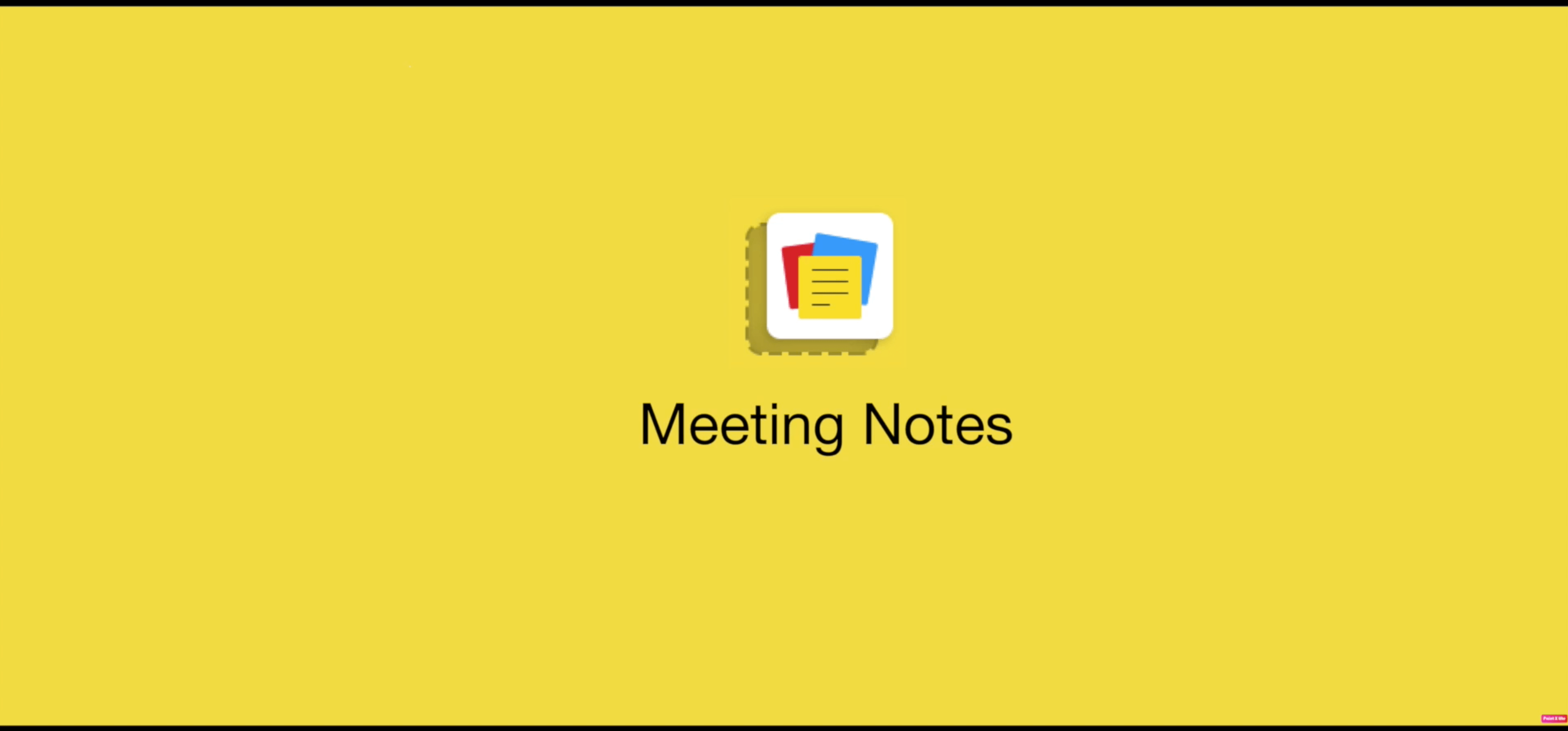 meet and take notes