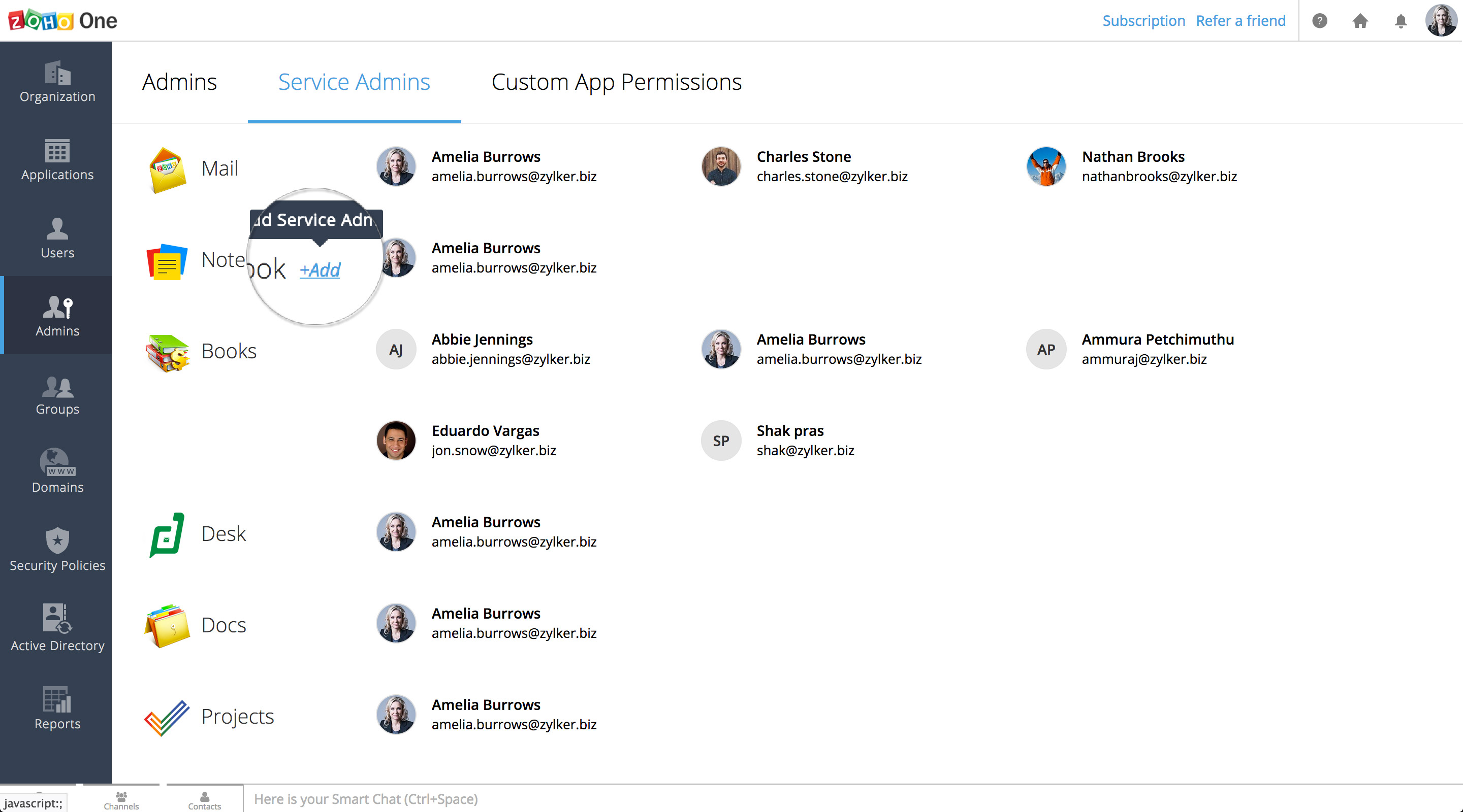 Admin Roles Admin Guide ZohoOne