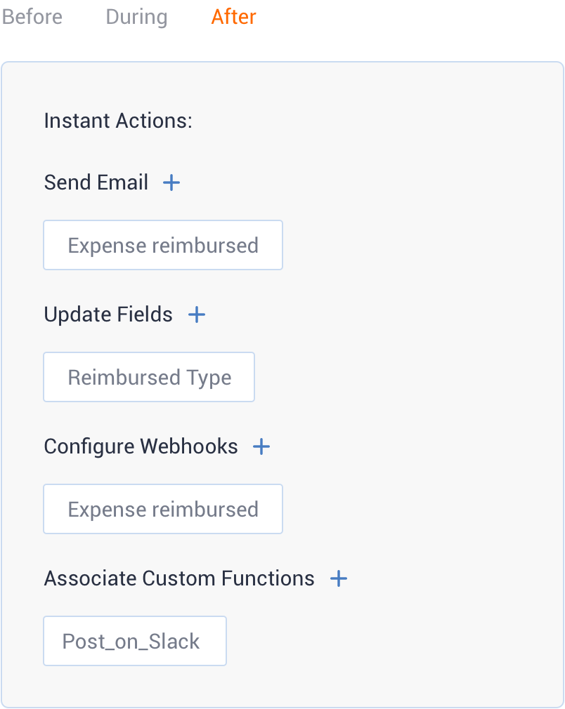 Automate post-stage actions